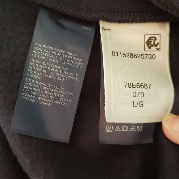 NWOT Tommy Hilfiger Soft Blue Hoodie with Color Block Logo Sz L - Picture 5 of 7